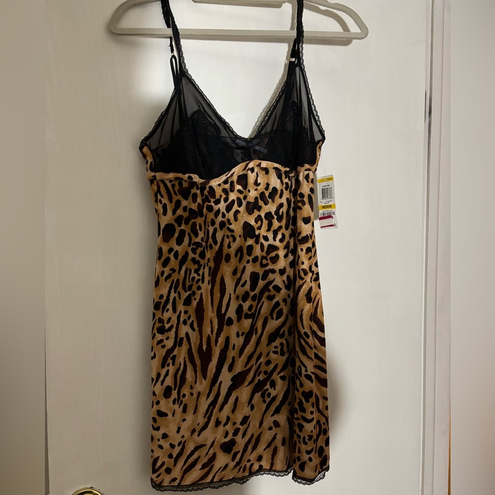 Black and Leopard Print Cami top